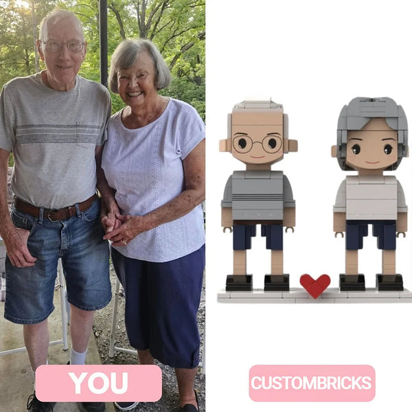 Custom Brick Set From Your Favorite Photo, Perfect Memory Gift For Couples Family & Friends, LEGO Sets