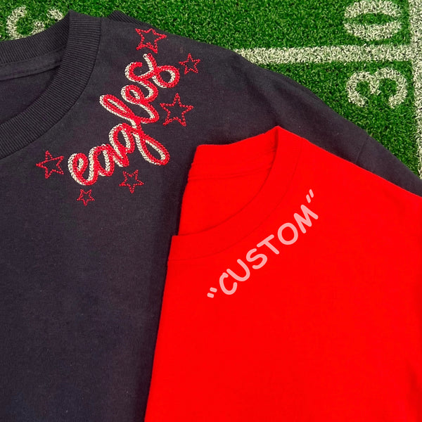 Personalized Monogram Sweatshirt with Double Chain Font & Star Accents