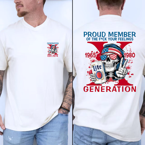 Custom Generation X Favorite Beer Drink Sweatshirt