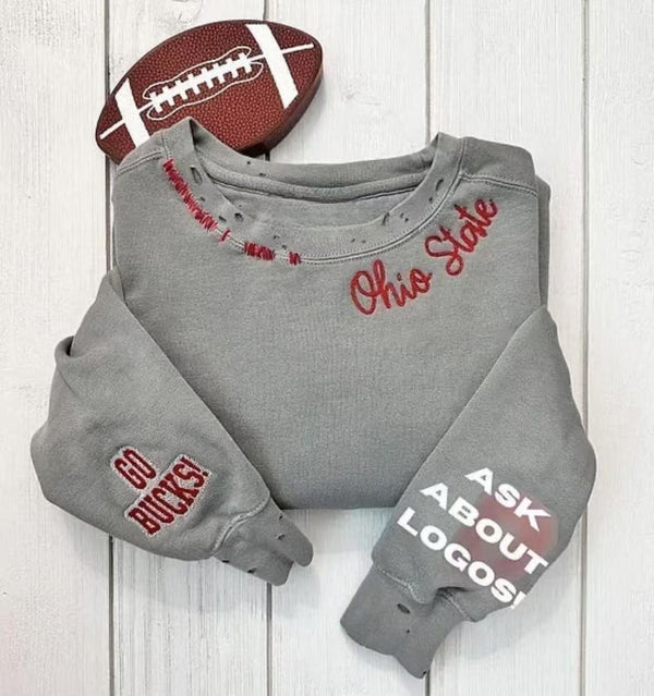 VINTAGE CUSTOM Classic Football Crewneck Sweatshirt 🏈👕