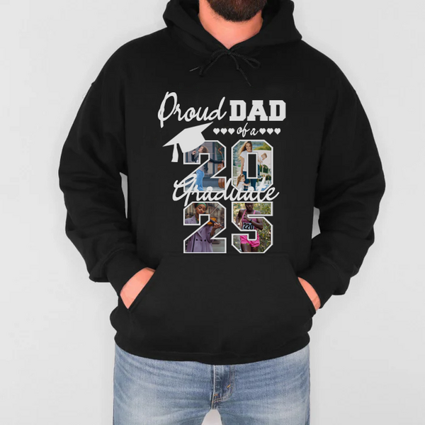 Custom Proud Mom/Dad Of A 2025 Graduate T-shirt, Class Of 2025 Shirt, Senior Graduation Shirt