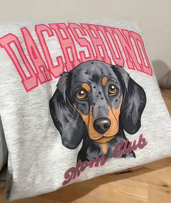 DOG/CAT MOM CLUB - Custom Pet Portrait Sweatshirt