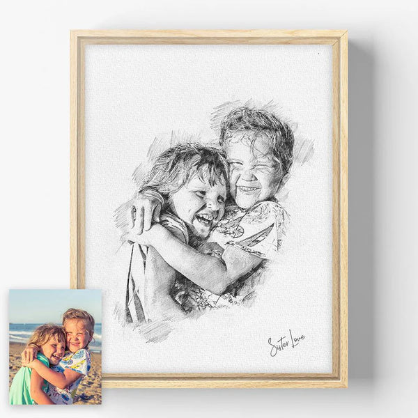 The Sketch Edit - Custom Family Portrait Canvas
