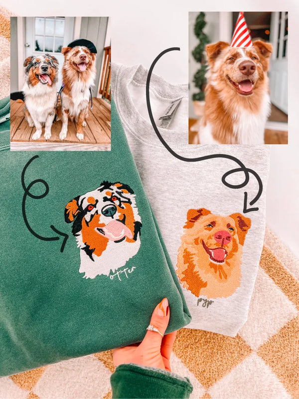 Picture Purfect Pet Embroidered T's N' Pullovers